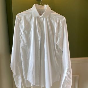 Calvin Klein Slim Fit White Button Up Shirt